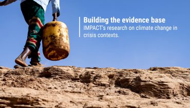 Building the evidence base: IMPACT’s research on climate change in crisis contexts