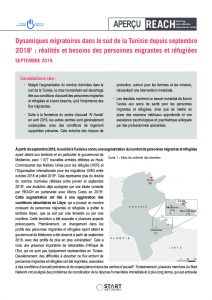 Dynamiques migratoires dans le sud de la Tunisie depuis septembre 2018 : réalités et besoins des personnes migrantes et réfugiées