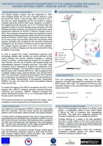 KCC endline factsheet on unregistered refugees in Dadaab
