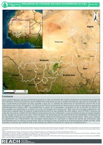 Evaluation des besoins en termes d’Eau, Hygiène et Assainissement (EHA) au moyen de la télédétection au Mali : Evaluation du stockage des eaux souterraines