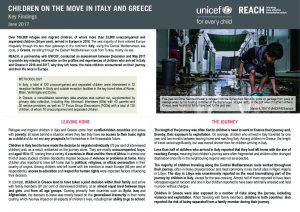 GRC_ITA_Executive Summary_Children on the Move in Italy and Greece_June 2017