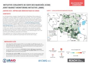 REACH RDC L’Initiative Conjointe de Suivi des Marchés Janvier 2023, Factsheet
